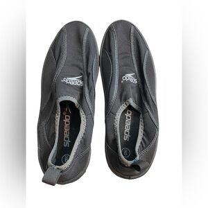 Speedo Black Water Shoes Aqua Socks Size 9